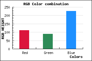 rgb background color #6F5AE2 mixer