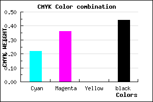 #6F5B8F color CMYK mixer