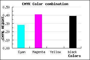 #6F5B9B color CMYK mixer