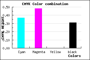 #6F5CB0 color CMYK mixer