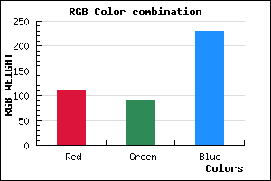 rgb background color #6F5CE6 mixer
