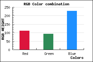rgb background color #6F5DE5 mixer