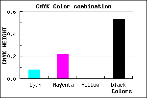 #6F5E78 color CMYK mixer