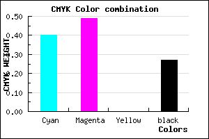 #6F5EB9 color CMYK mixer