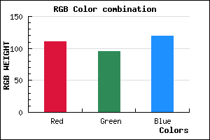 rgb background color #6F5F77 mixer