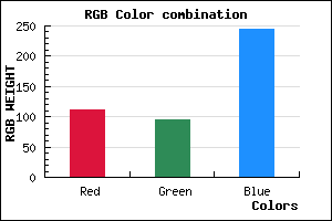 rgb background color #6F5FF5 mixer