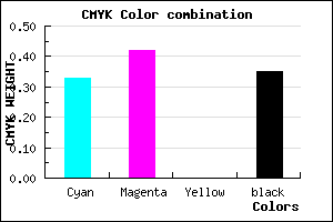 #6F60A6 color CMYK mixer