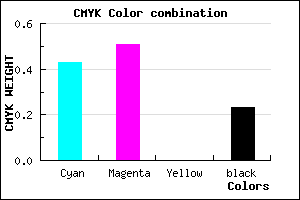 #6F60C4 color CMYK mixer