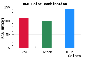 rgb background color #6F618F mixer