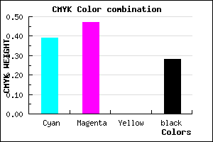 #6F61B7 color CMYK mixer