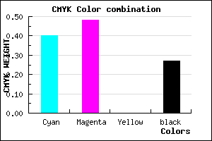 #6F61B9 color CMYK mixer