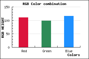 rgb background color #6F6274 mixer