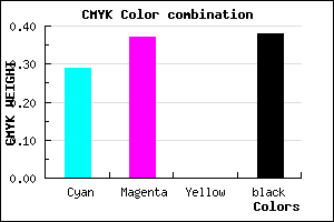 #6F639D color CMYK mixer