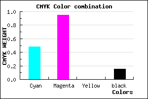 #700AD8 color CMYK mixer
