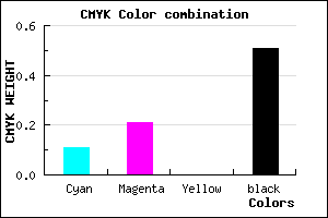#70647E color CMYK mixer