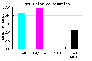 #7065C5 color CMYK mixer