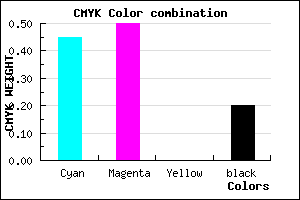 #7065CB color CMYK mixer