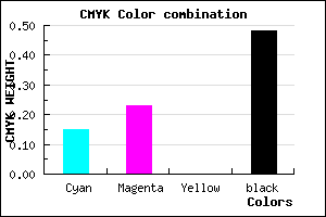 #706684 color CMYK mixer