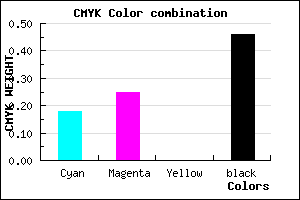 #706789 color CMYK mixer