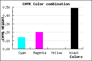 #706882 color CMYK mixer