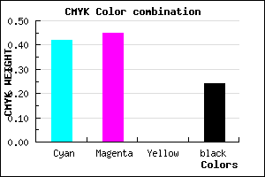 #706AC2 color CMYK mixer