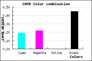 #706C8B color CMYK mixer
