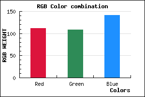 rgb background color #706C8D mixer