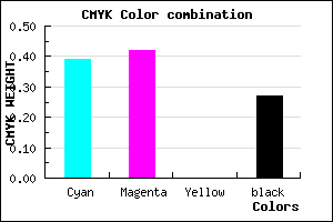 #706CB9 color CMYK mixer