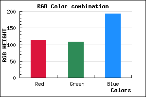 rgb background color #706CC0 mixer