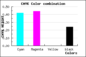 #706CC2 color CMYK mixer
