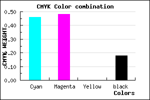 #706CD0 color CMYK mixer