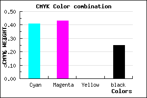 #706DBF color CMYK mixer