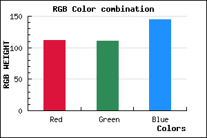 rgb background color #706F91 mixer