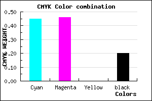 #706FCD color CMYK mixer