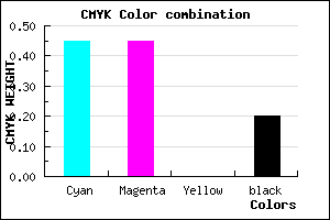 #7070CC color CMYK mixer