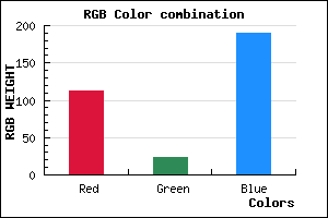 rgb background color #7018BE mixer