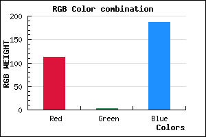 rgb background color #7003BB mixer