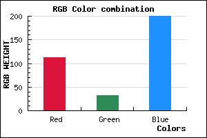 rgb background color #7020C8 mixer