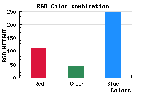 rgb background color #702BF8 mixer