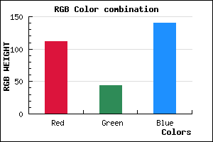 rgb background color #702C8C mixer