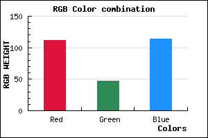 rgb background color #702F72 mixer