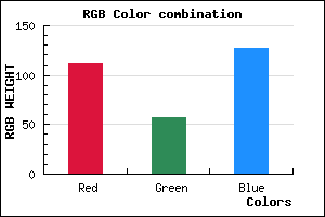 rgb background color #70397F mixer