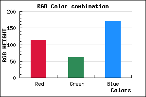 rgb background color #703DAB mixer