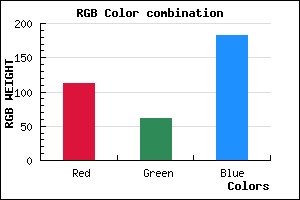 rgb background color #703DB7 mixer