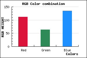 rgb background color #703F87 mixer