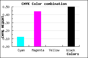 #70477F color CMYK mixer