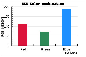 rgb background color #7048BB mixer