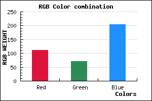 rgb background color #7048CD mixer