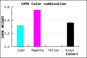 #704AA4 color CMYK mixer