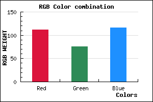 rgb background color #704C74 mixer